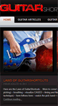 Mobile Screenshot of guitarshortcuts.com